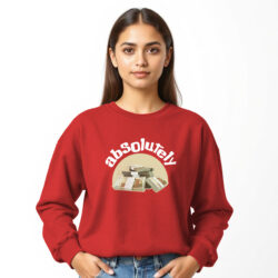 “Absolutley Money Matter” Printed Sweat Shirts for Girls | Desi Style - Image 3