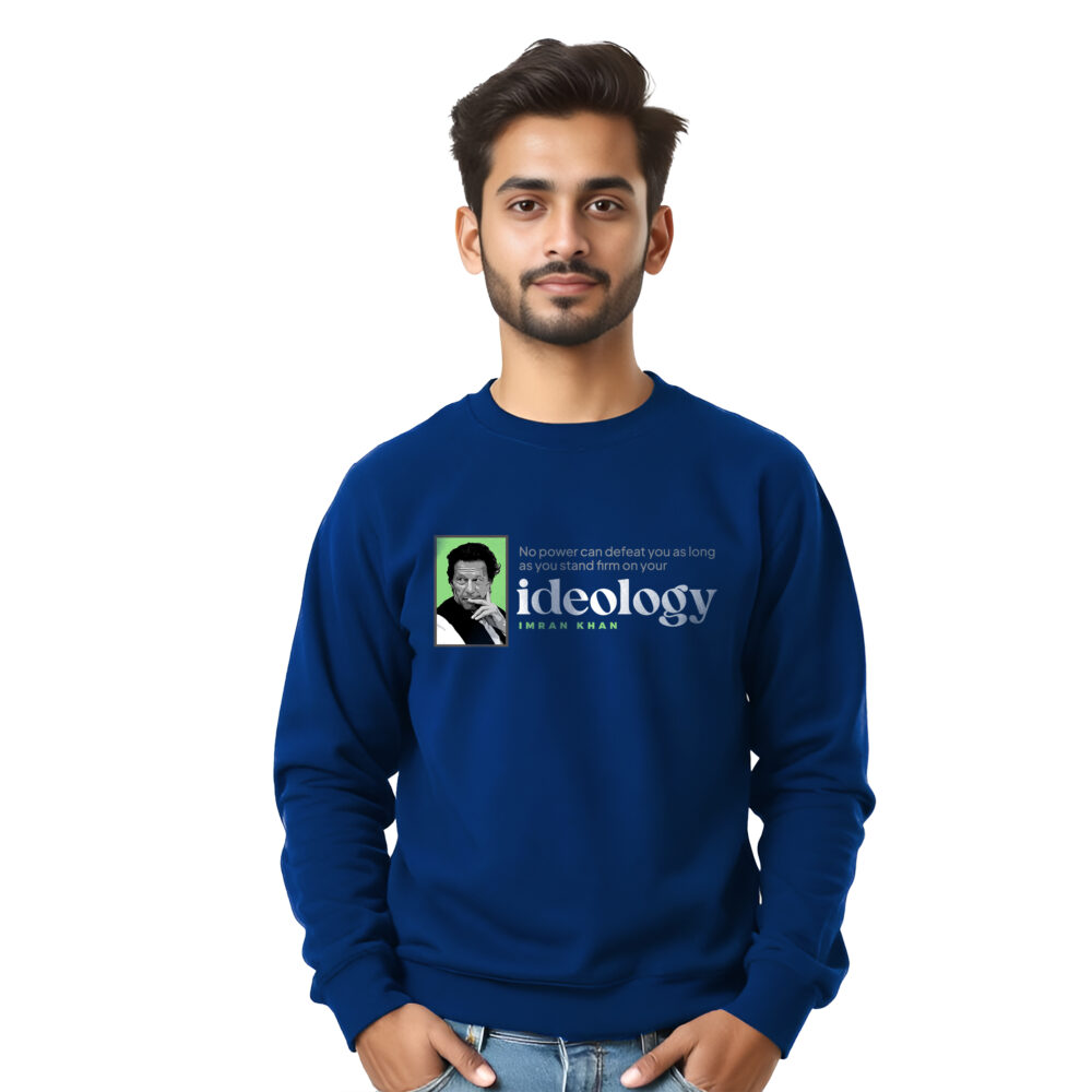 Imran Khan Printed Blue Sweat Shirts | Boys