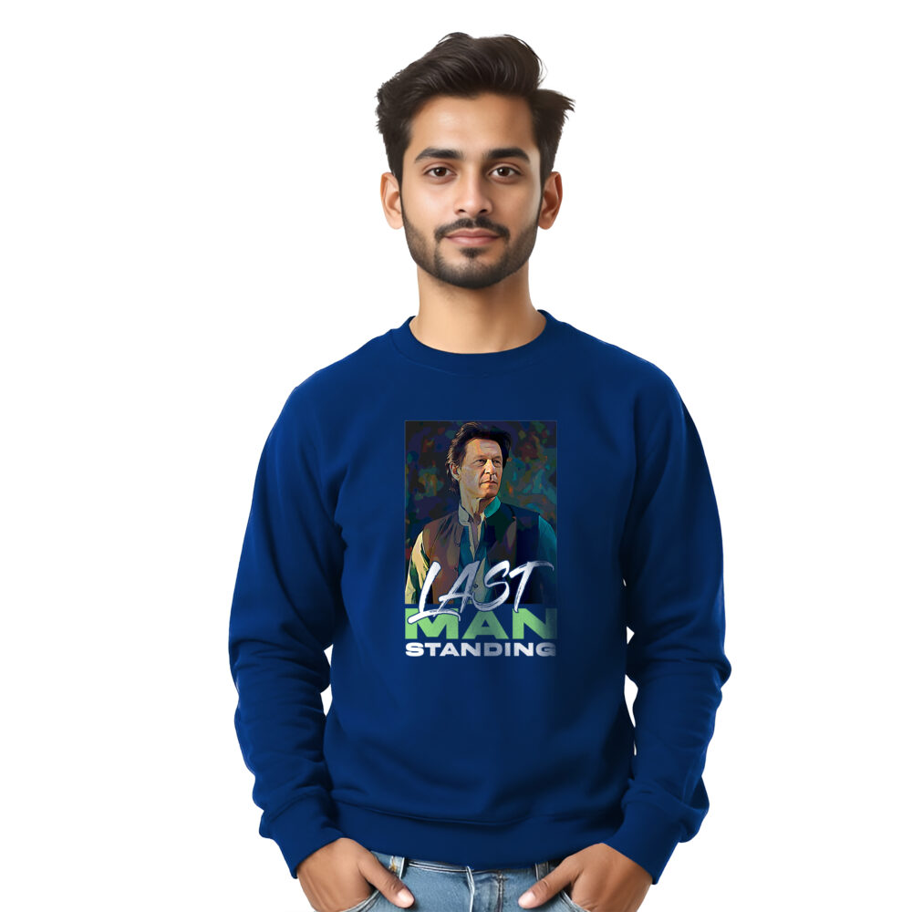 Imran Khan Printed Blue Sweat Shirts | Boys - Image 3