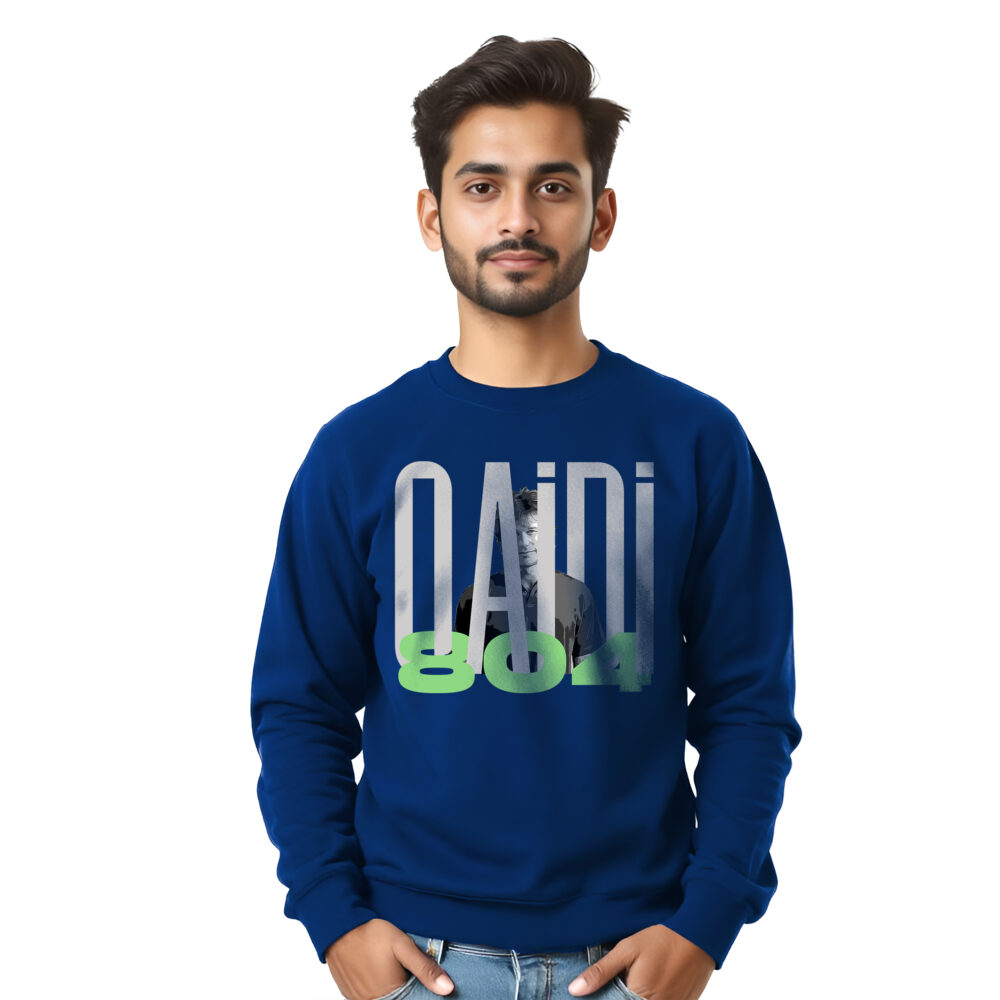 Imran Khan Printed Blue Sweat Shirts | Boys - Image 4