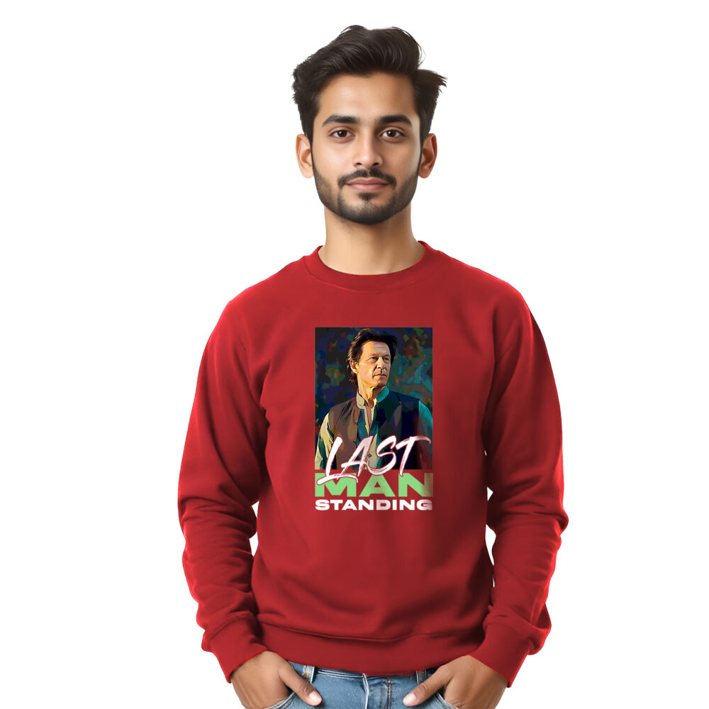 Imran Khan Printed Red Sweat Shirts | Boys - Image 2