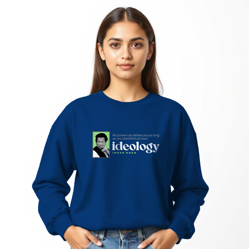 Imran Khan Printed Blue Sweat Shirts | Girls