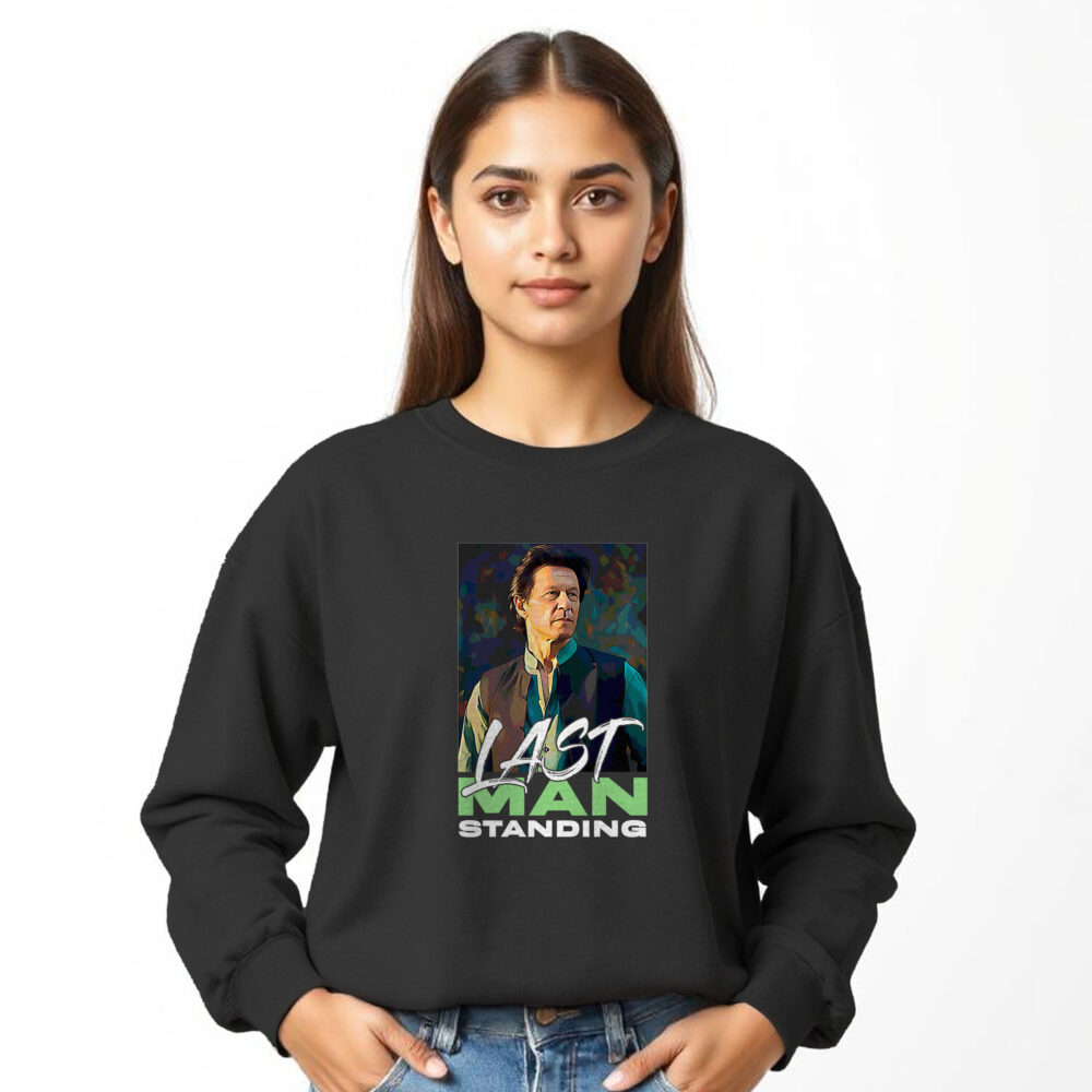 Imran Khan Printed Black Sweat Shirts | Girls - Image 4