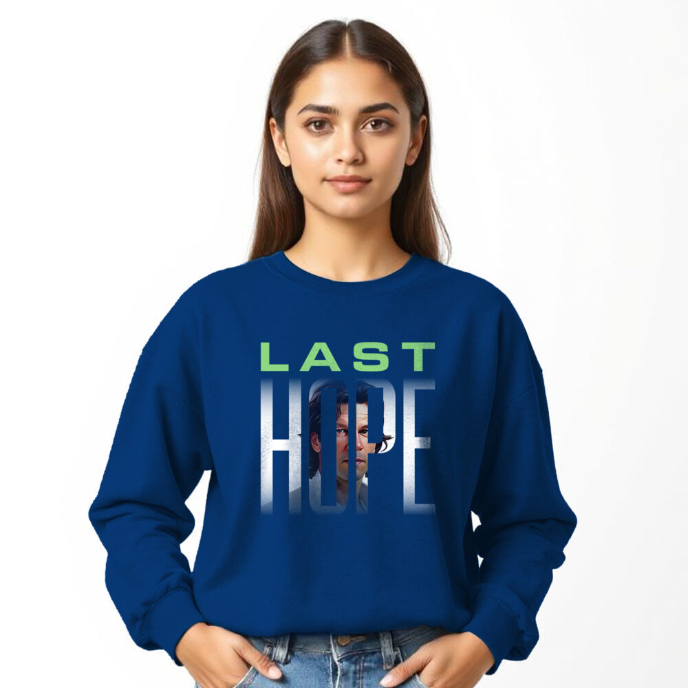 Imran Khan Printed Blue Sweat Shirts | Girls - Image 5