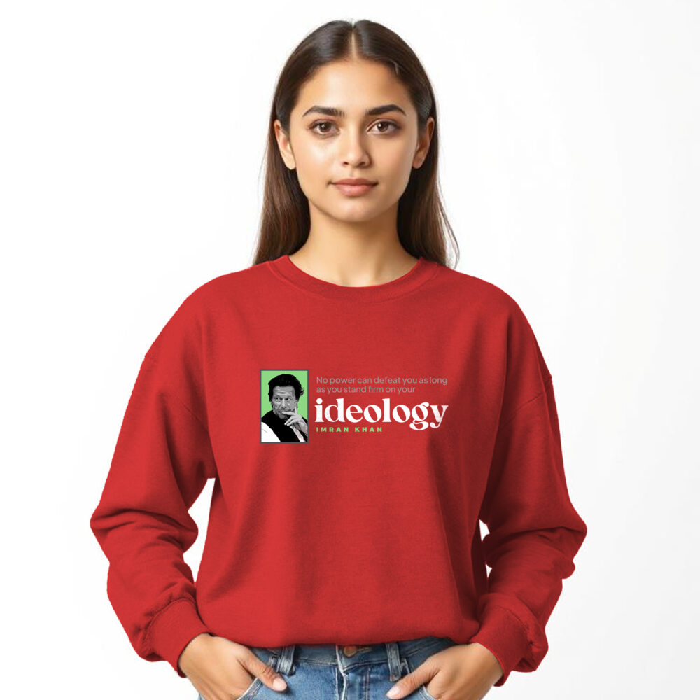 Imran Khan Printed Red Sweat Shirts | Girls - Image 3