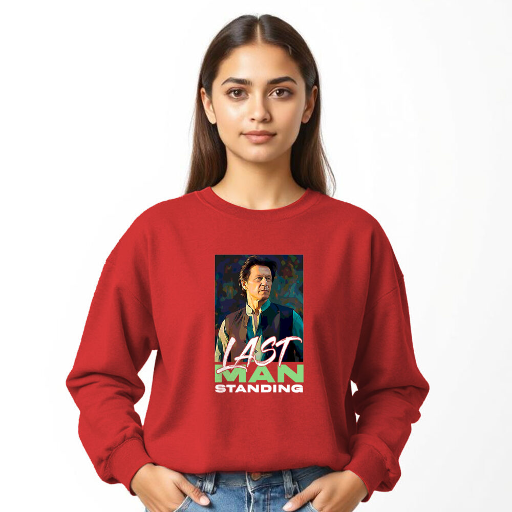 Imran Khan Printed Red Sweat Shirts | Girls - Image 5