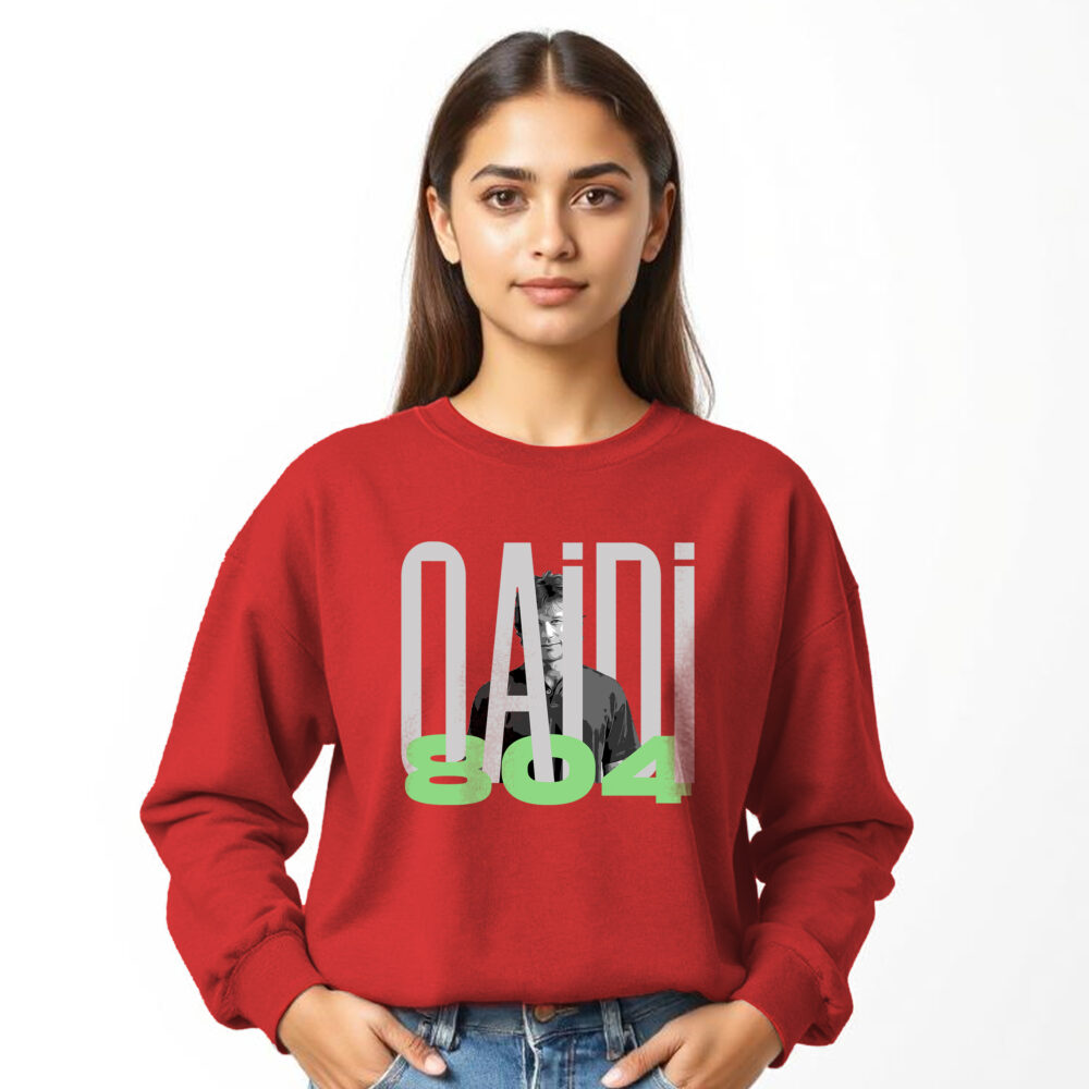 Imran Khan Printed Red Sweat Shirts | Girls - Image 4