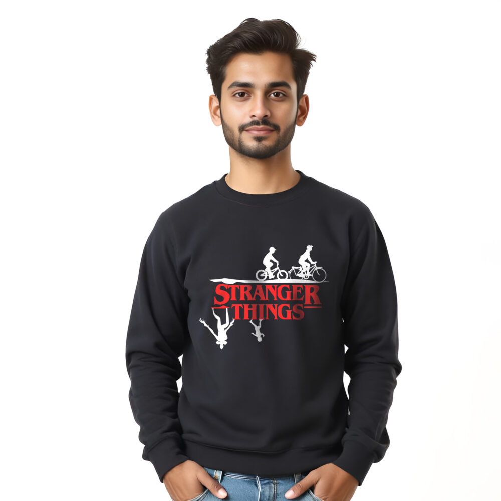 "Stranger Things 5" Printed on Sweat Shirts Boys