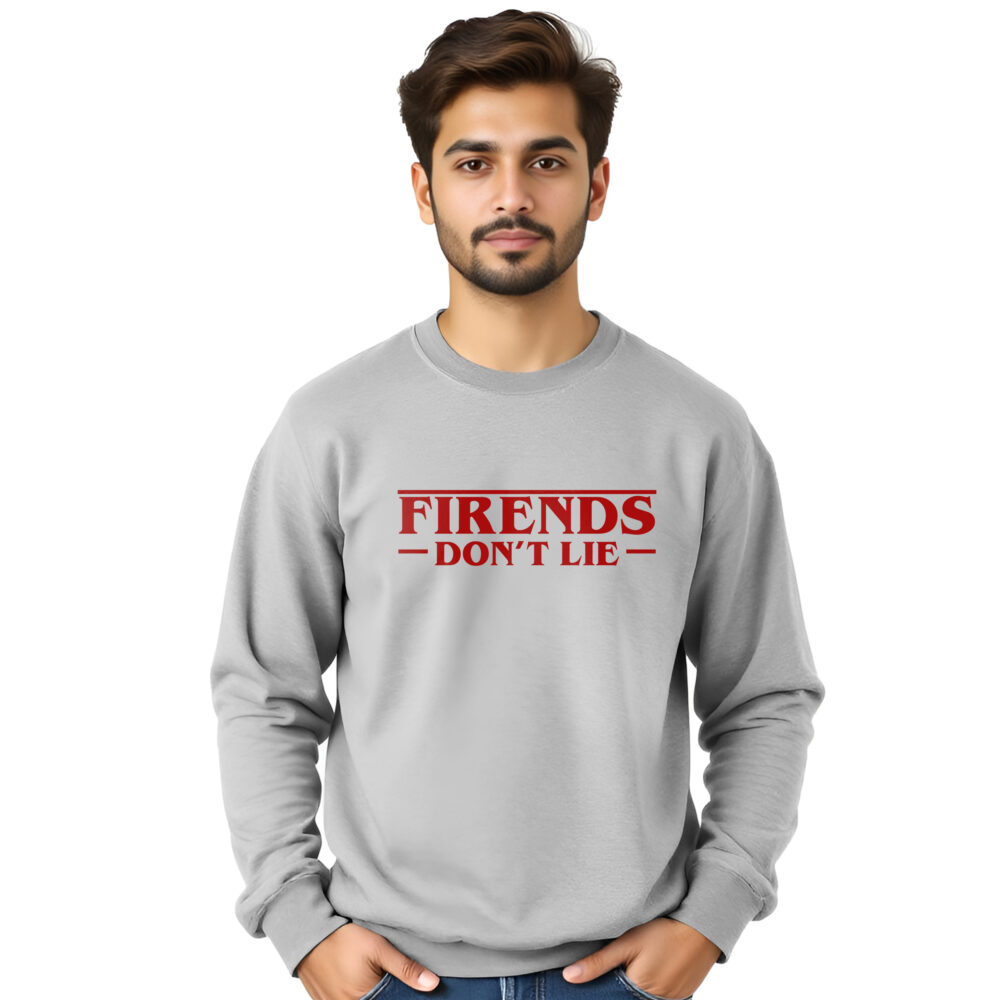 Stranger Things Printed Off White Sweat Shirts | Boys - Image 2