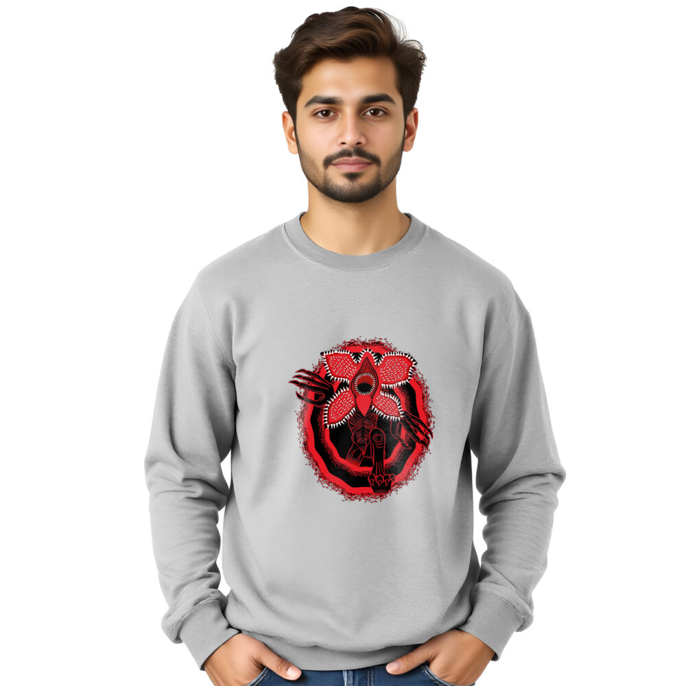 Stranger Things Printed Off White Sweat Shirts | Boys - Image 3