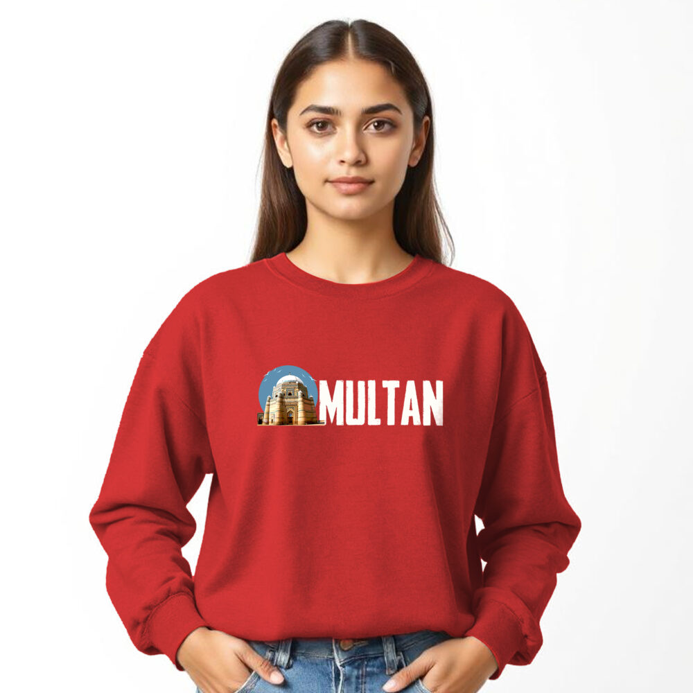 Pak City Name Red| Sweat Shirts | Girls - Image 3