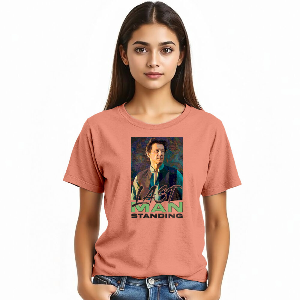“Last Man Standing” Printed T-Shirts for Girls | Imran khan - Image 3