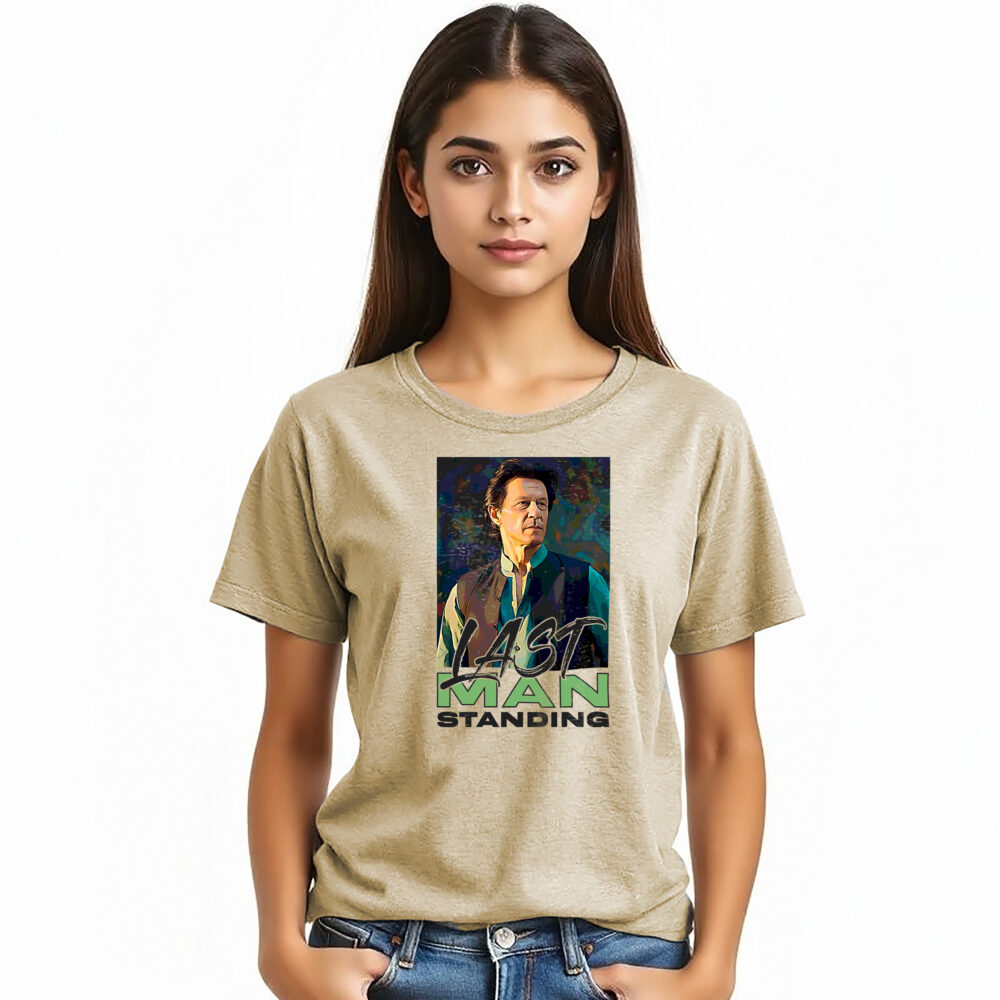 “Last Man Standing” Printed T-Shirts for Girls | Imran khan - Image 2