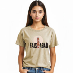 “Faisalabad Name” Printed T-Shirts for Girls | Pak City Name - Image 5