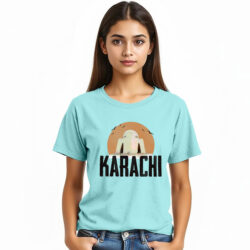 “Karachi Name” Printed T-Shirts for Girls | Pak City Name