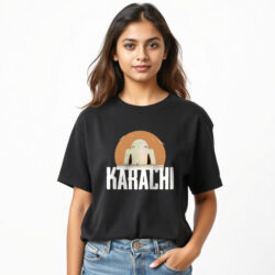 “Karachi Name” Printed T-Shirts for Girls | Pak City Name - Image 3