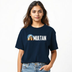 “Multan Name” Printed T-Shirts for Girls | Pak City Name - Image 2