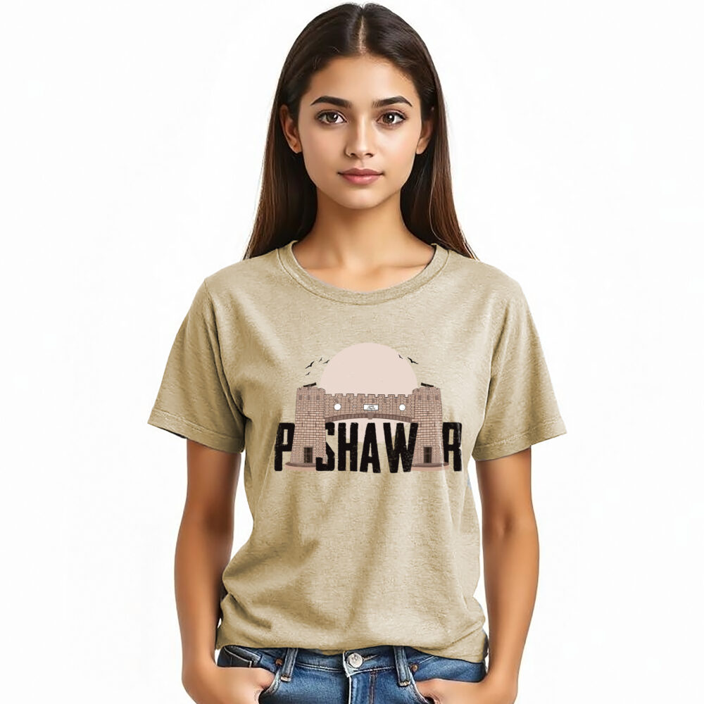 “Peshawar Name” Printed T-Shirts for Girls | Pak City Name - Image 6
